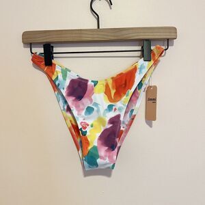NWT Jimmi Swim Wynwood Bikini Set Size Small Multi Color
